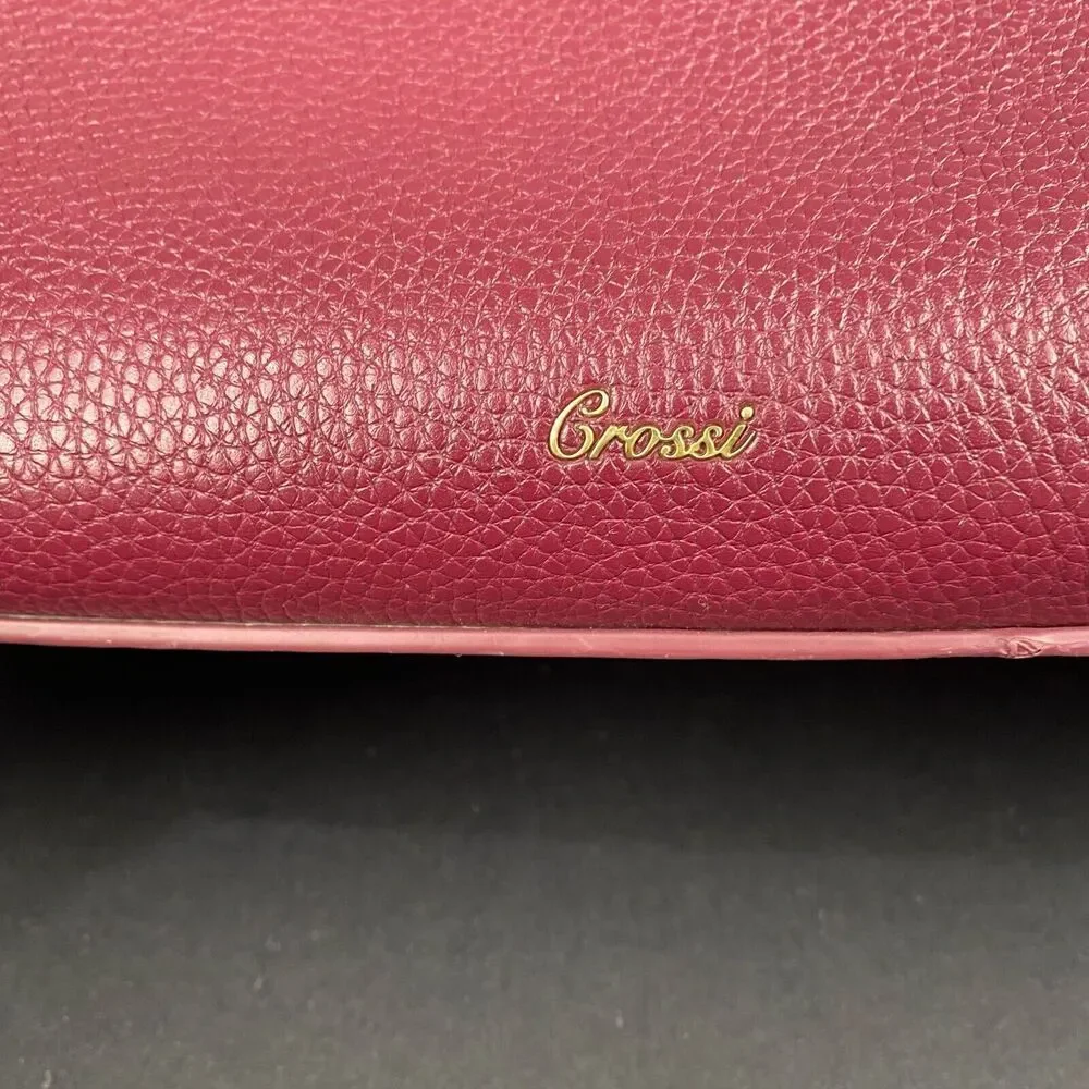 Crossi New York women's Deep Burgundy Handbag.casual travel - Picture 11 of 16